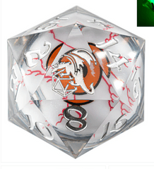 Always Watching Sharp Edged Resin LED 55mm D20 - Orange